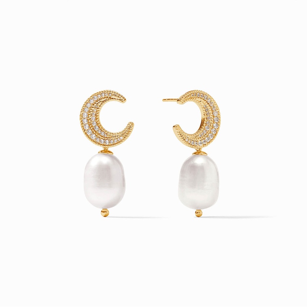 NWOT Julie Vos Luna Pearl Drop Earring